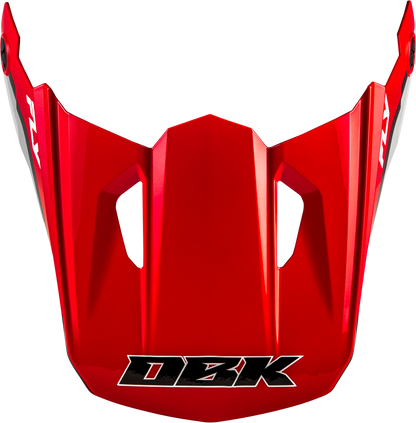 Kinetic Dbk Helmet Visor Red/Black/Grey Xs/Sm