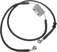 DRAG SPECIALTIES Brake Line - Front - +10" - Black - XL 614745-10BLK