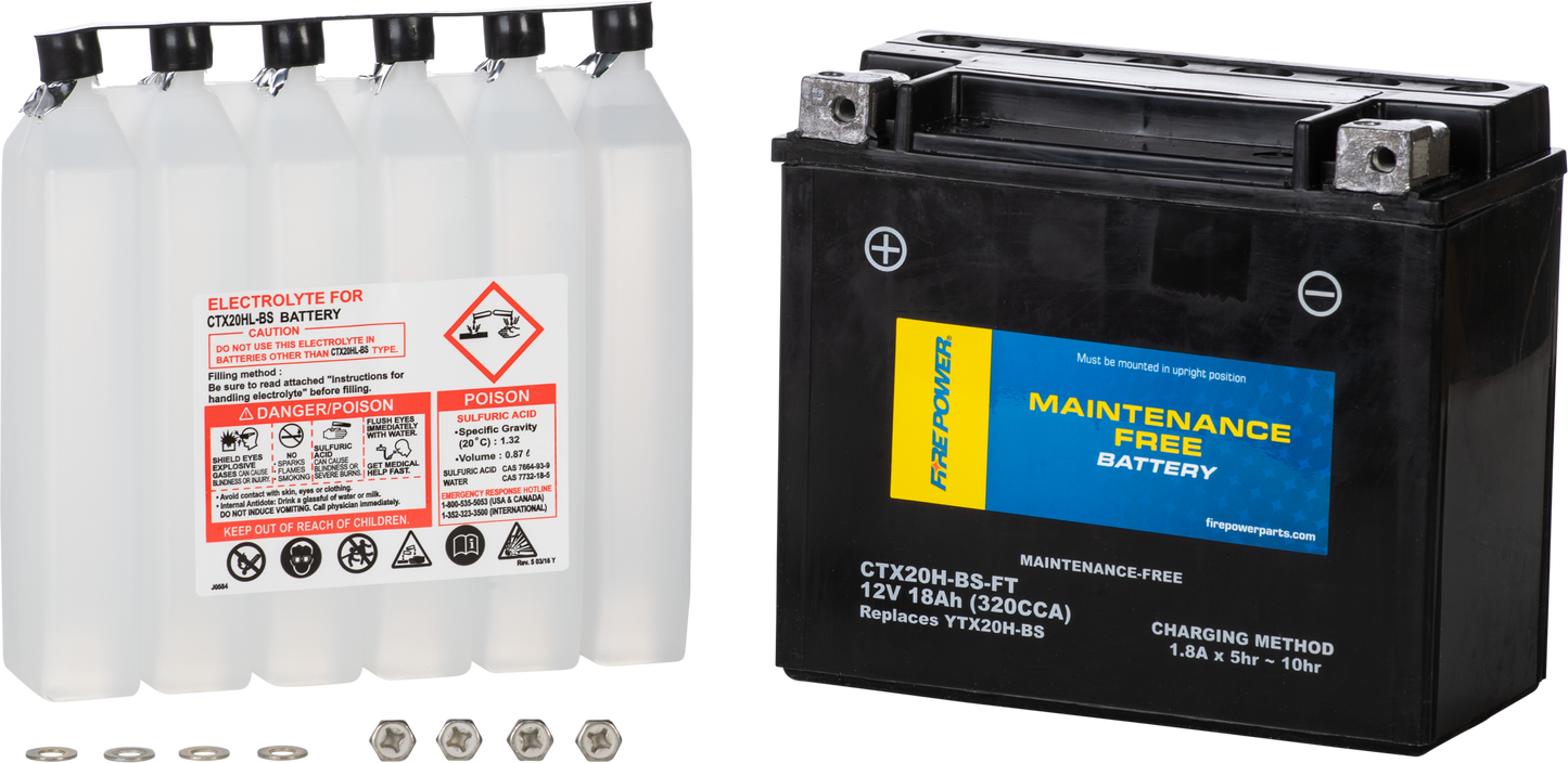 Battery Ctx20h Bs Ft Maintenance Free