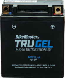 BikeMaster TruGel Battery - MG3L-A