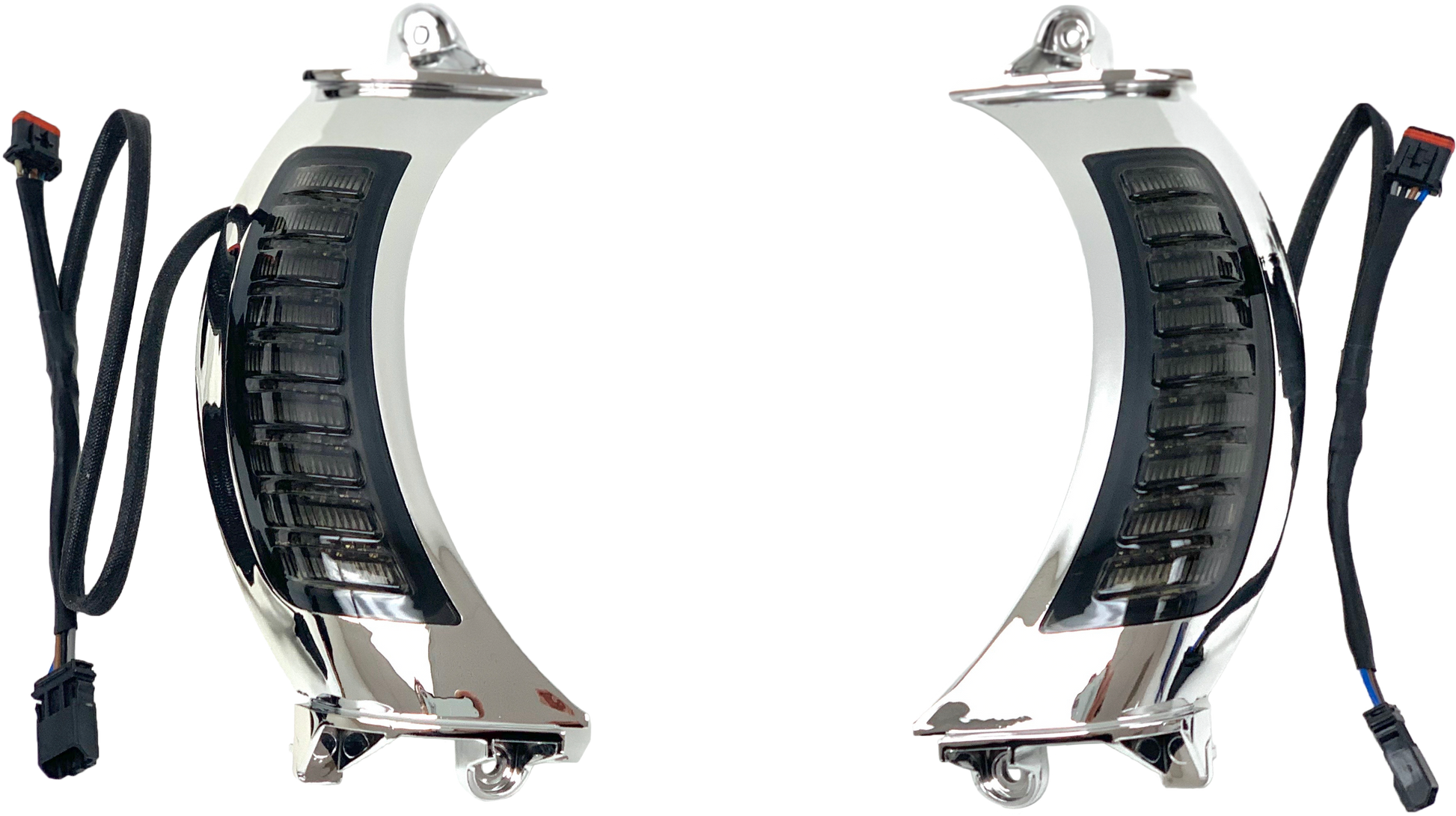 Fltr Led Turnsignals Smoke/Chr Switchback White/Amber