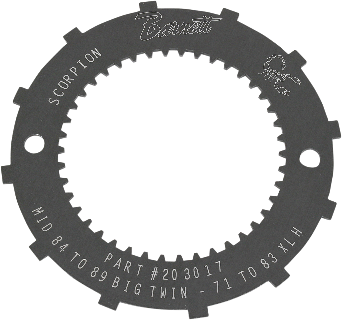 BARNETT Lock Plate - Clutch Basket - Scorpion - '71-'83 XL/'86-'89 FXR/Softail/Touring 638-30-80086