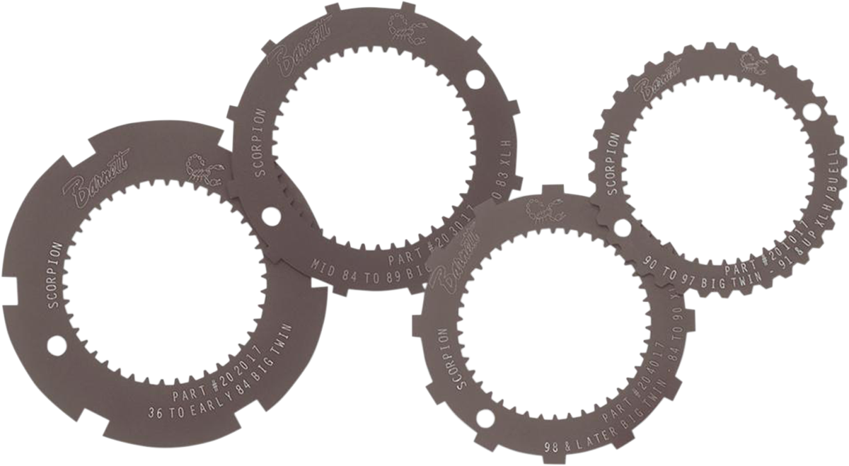 BARNETT Lock Plate - Clutch Basket - Scorpion - Set 4 638-30-80001