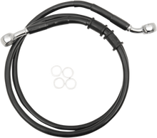 DRAG SPECIALTIES Brake Line - Front - +2" - Black - XL 614771-2BLK
