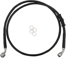 DRAG SPECIALTIES Brake Line - Front - +2" - Black - XL 614772-2BLK