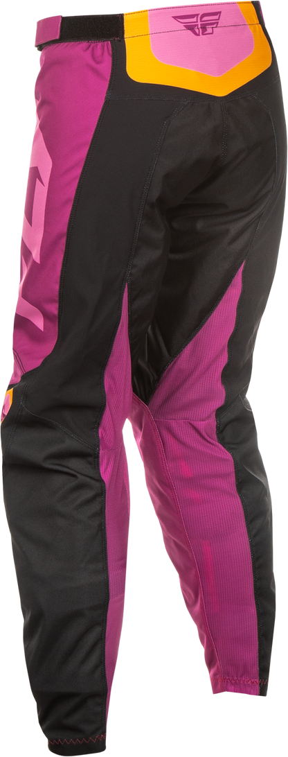 Women's F 16 Pants Ca/Ny Black/Mauve/Yellow Sz 11/12