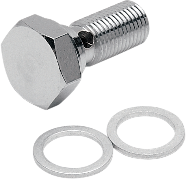 DRAG SPECIALTIES Banjo Bolt - 7/16"-24 w/ step-down to 3/8" 121