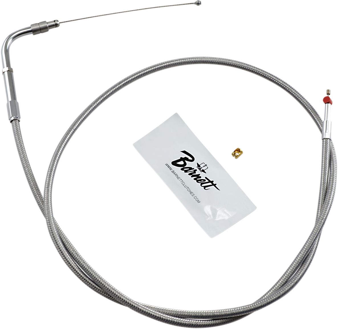 BARNETT Stainless Steel Throttle Cable - +3" - '02-'07 FLH 102-30-30016-03