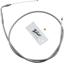 BARNETT Stainless Steel Throttle Cable - +3" - '02-'07 FLH 102-30-30016-03