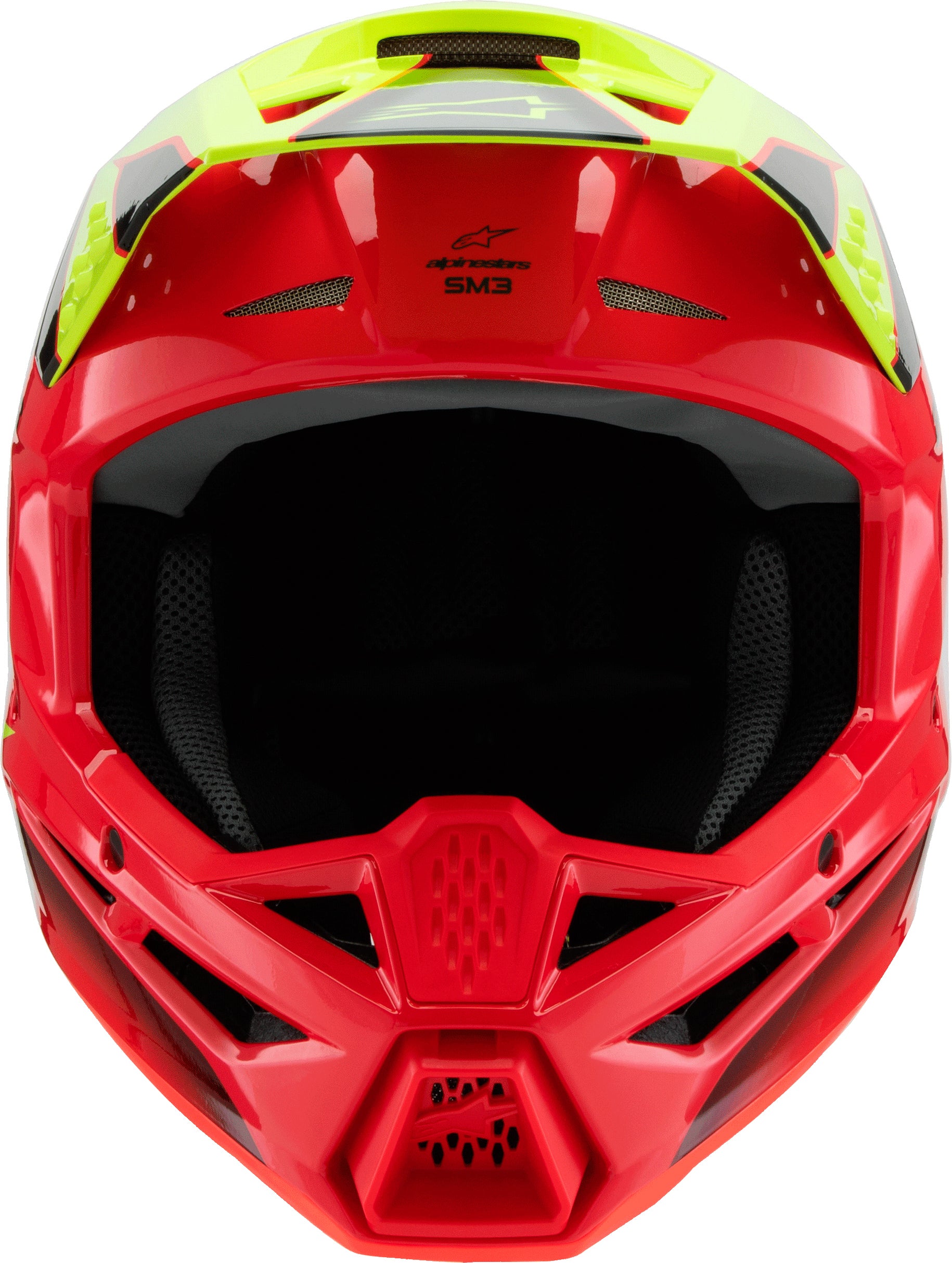 Sm3 Youth Fray Helmet Rd/Ylw Fluo/Blk Yl