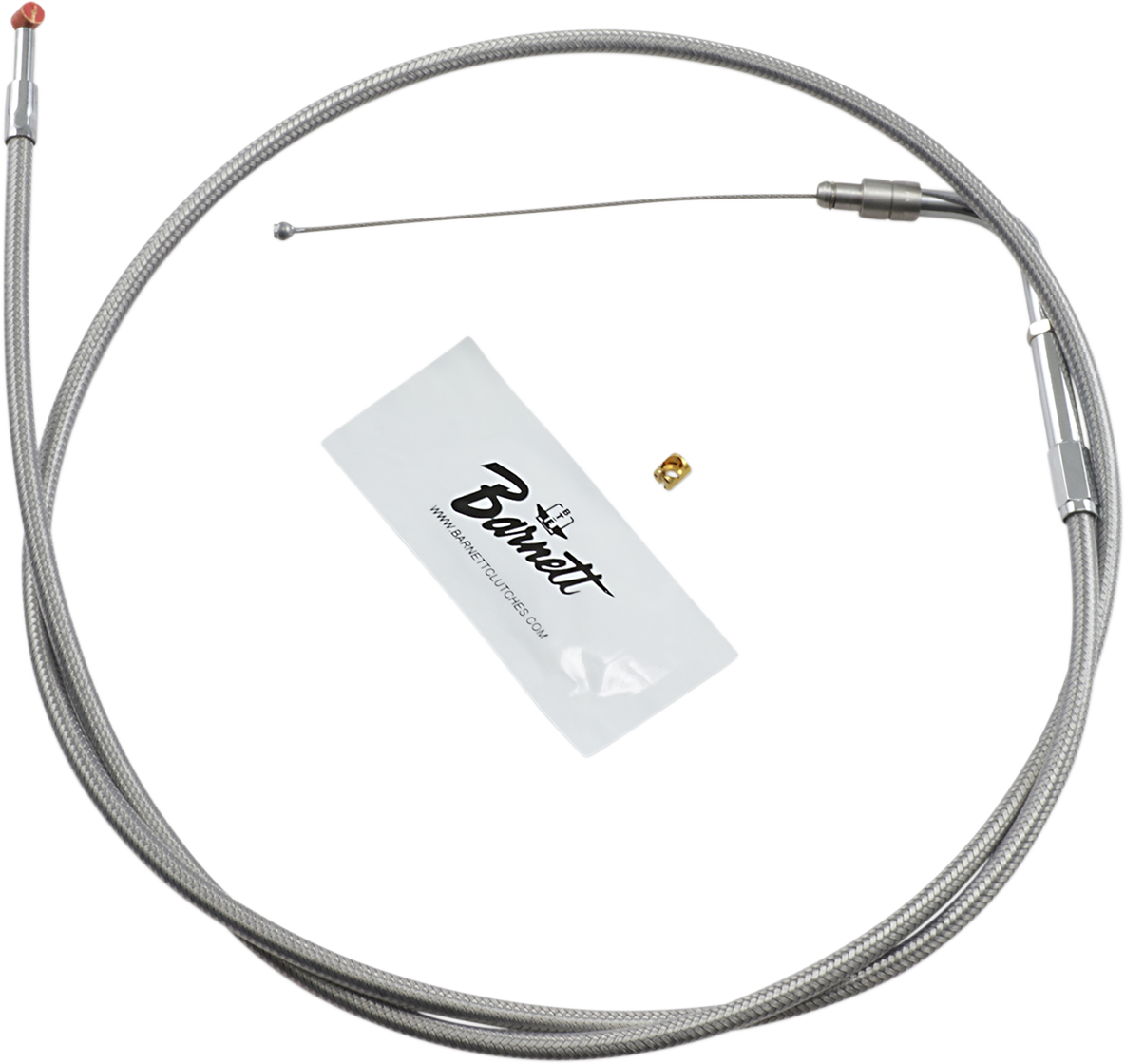 BARNETT Stainless Steel Throttle Cable - +6" - '02-'07 FLH 102-30-30016-06