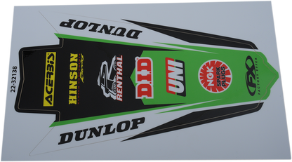 FACTORY EFFEX Rear Fender Graphic - KX 250F/450F 22-32138