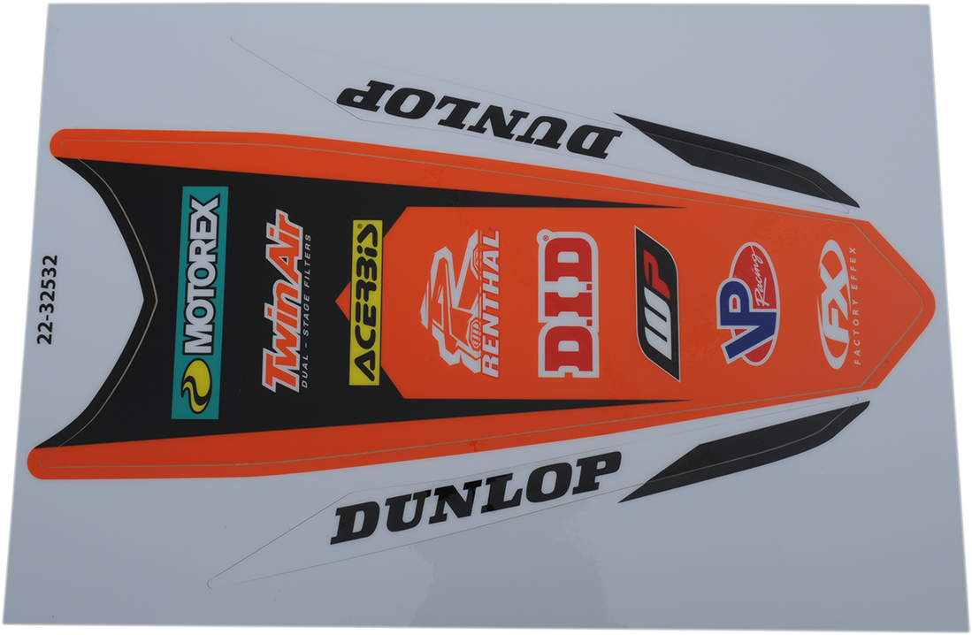 FACTORY EFFEX Rear Fender Graphic - KTM 22-32532