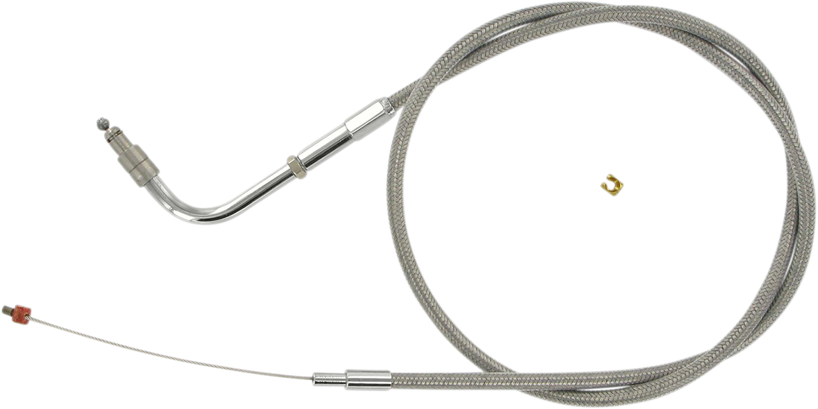 BARNETT Stainless Steel Throttle Cable - '01-'15 Softail 102-30-30012