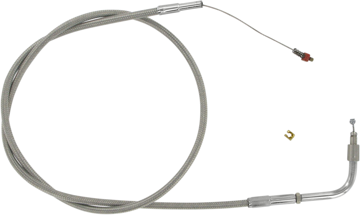 BARNETT Stainless Steel Throttle Cable - +3" - '01-'15 Softail 102-30-30012-03