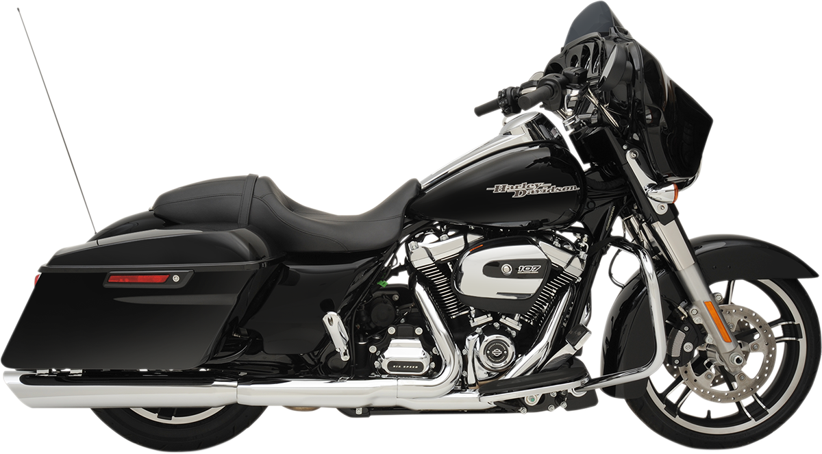 DRAG SPECIALTIES 3-1/2" Slashdown Slip-On Mufflers - Chrome H00963