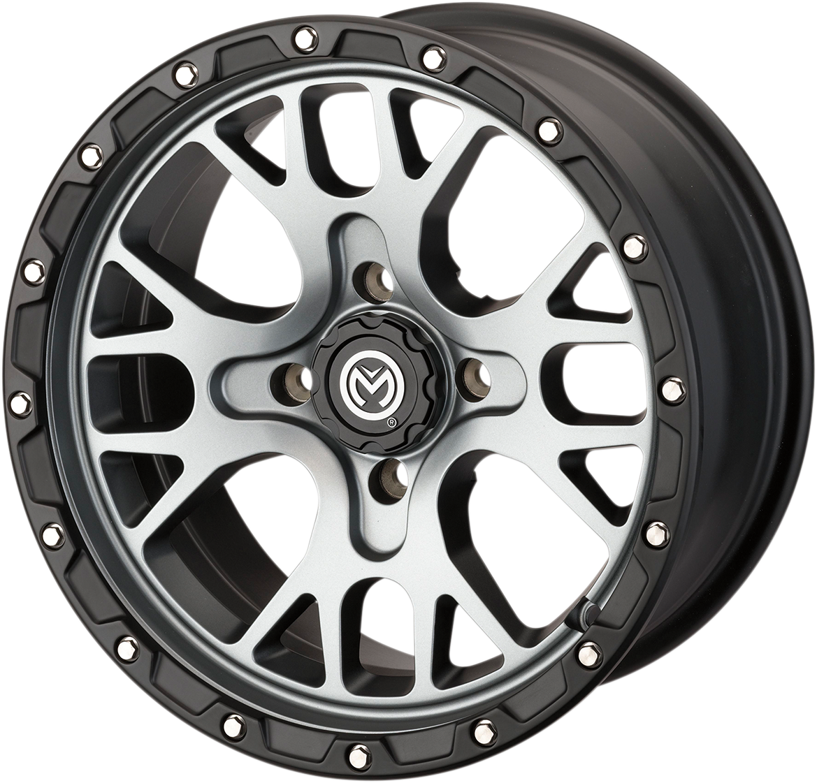 MOOSE OFFROAD Wheel - 545X - Front/Rear - Gray - 14x7 - 4/156 - 4+3 545147156SGBL44
