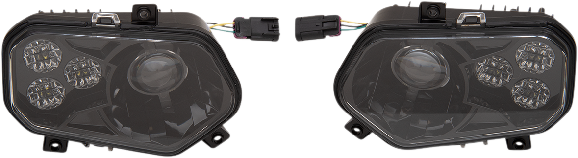 MOOSE OFFROAD LED Headlight - RZR800/900 - Black 100-3355-PU