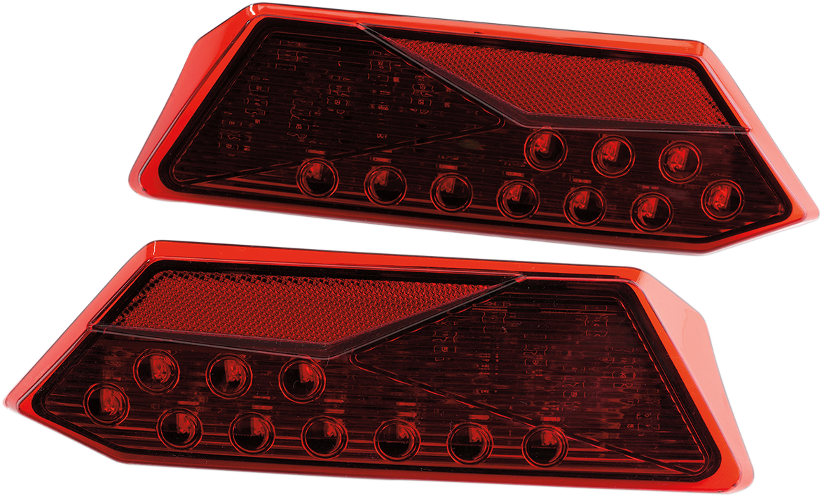MOOSE OFFROAD Taillights - LED - RZR1000 - Red 100-3385-PU