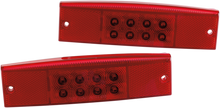 MOOSE OFFROAD Taillights - LED - Ranger Mid - Red 100-2350-PU