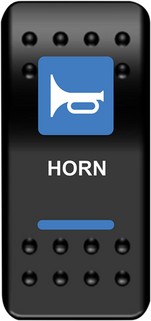 MOOSE OFFROAD Rocker Switch - Horn - Blue HRN-PWR