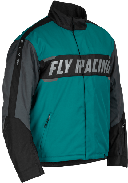 Outpost Jacket Black/Teal/Orange Md