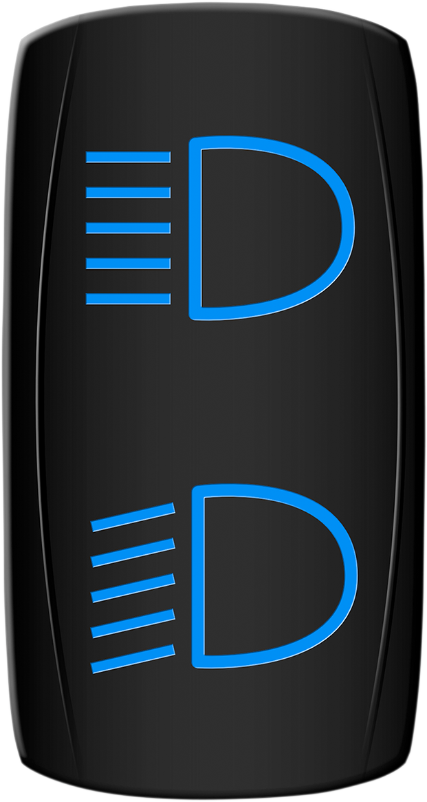 MOOSE OFFROAD Rocker Switch - Hi/Lo Beam - Blue HLB-PWR
