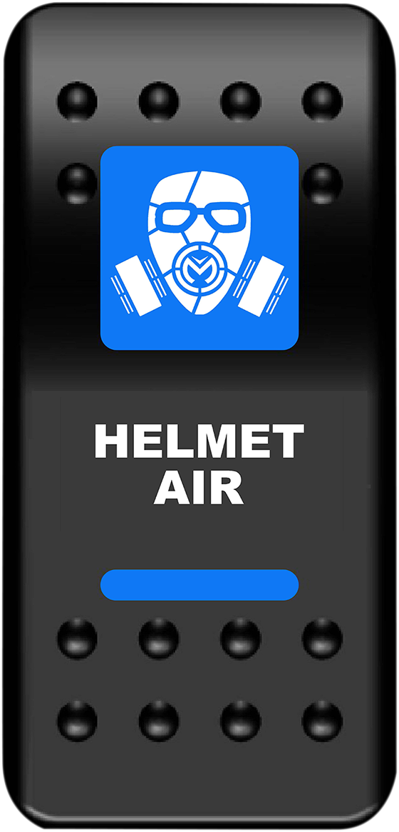 MOOSE OFFROAD Rocker Switch - Helmet Air - Blue HMT-PWR