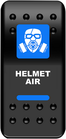 MOOSE OFFROAD Rocker Switch - Helmet Air - Blue HMT-PWR