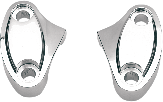 DRAG SPECIALTIES Handlebar Riser Clamp - Two-Piece - Chrome 56057-00