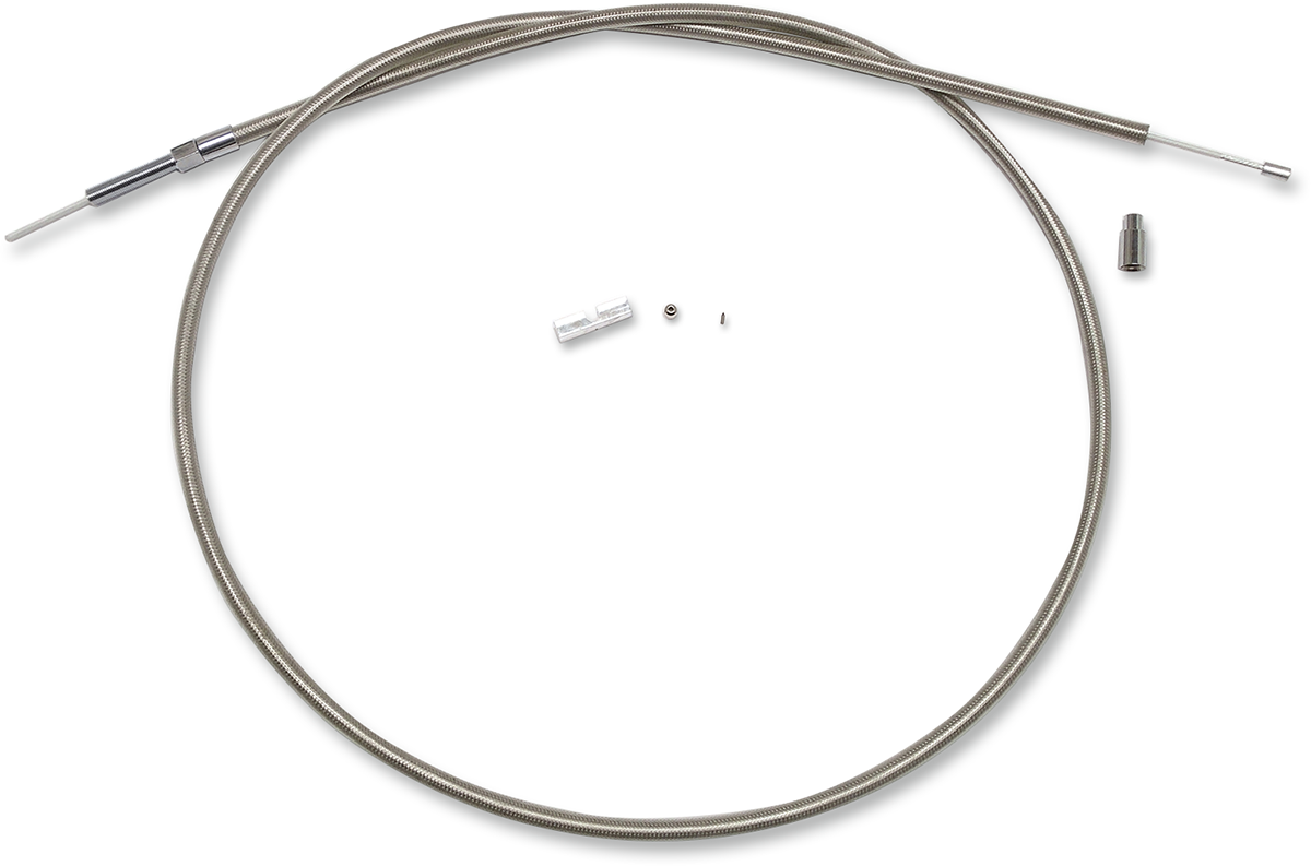 MAGNUM SHIELDING BYO™ Build Your Own™ Clutch Cable Kit - 74" - Big Twin - Braided Stainless Steel 398721