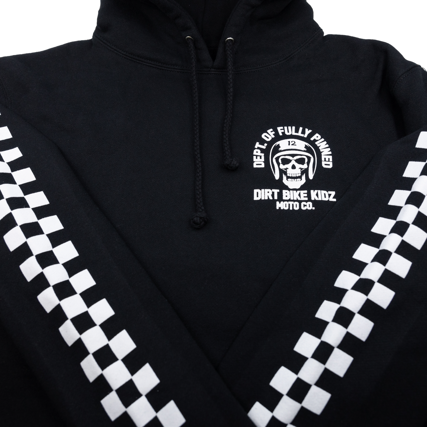 Fully Pinned Hoodie Black Md
