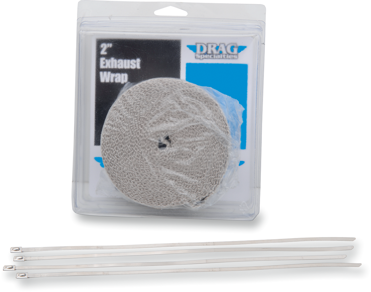 DRAG SPECIALTIES Exhaust Heat Wrap Kit with Ties - Tan - 2" x 25' 525-2004