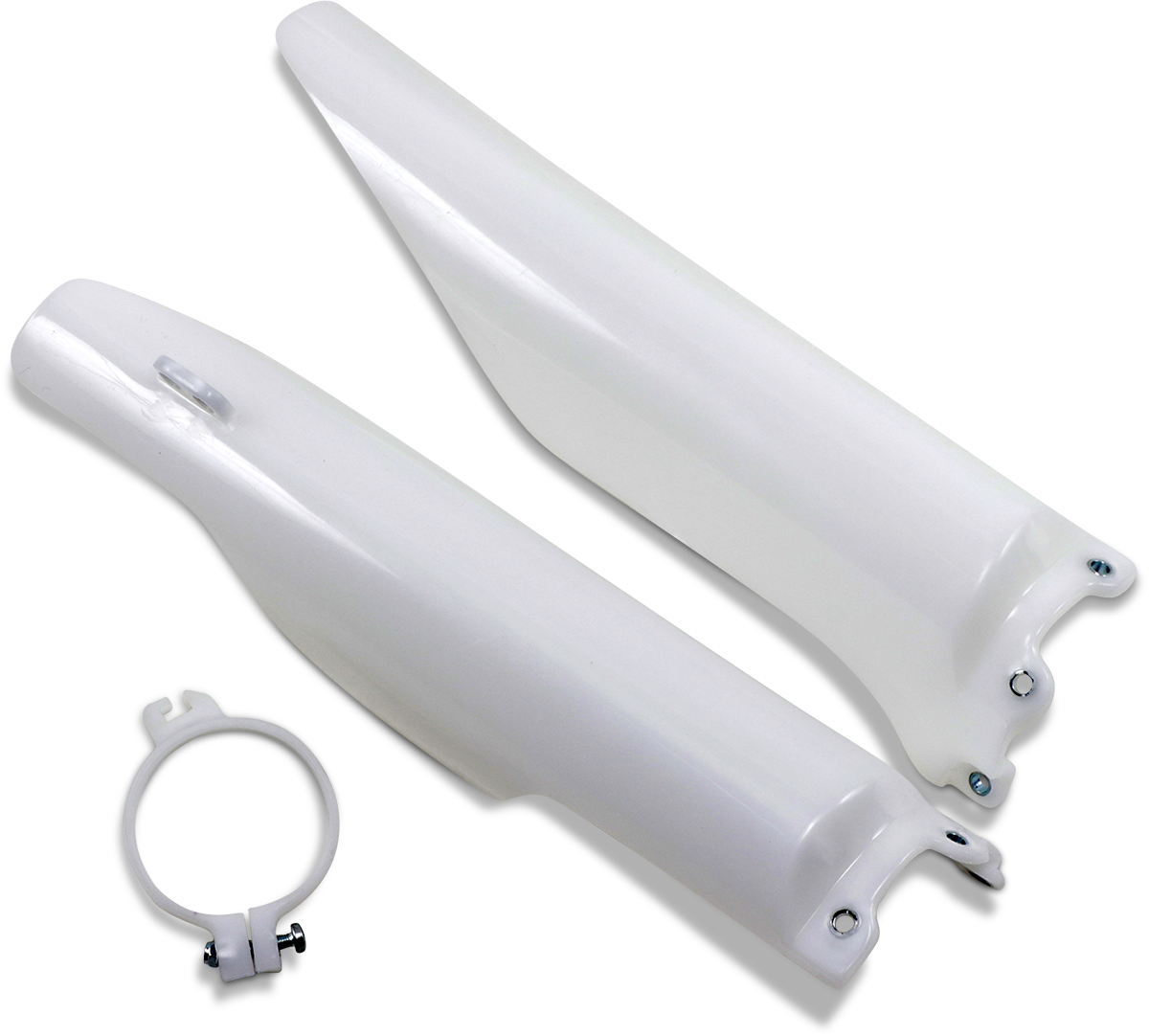 UFO Fork Tube Protectors - White - KX 125/250 - '04-'07 KA03760280