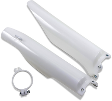 UFO Fork Tube Protectors - White - KX 125/250 - '04-'07 KA03760280