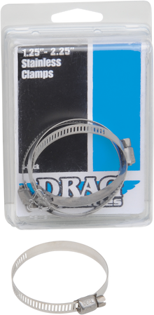 DRAG SPECIALTIES Clamps - Stainless Steel - 1.25"-2.25" 114-6228
