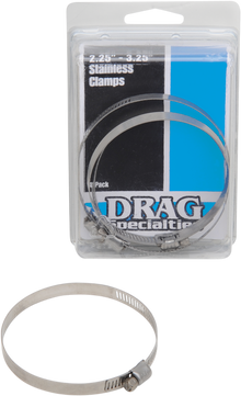 DRAG SPECIALTIES Clamps - Stainless Steel - 2.25"-3.25" 114-6244