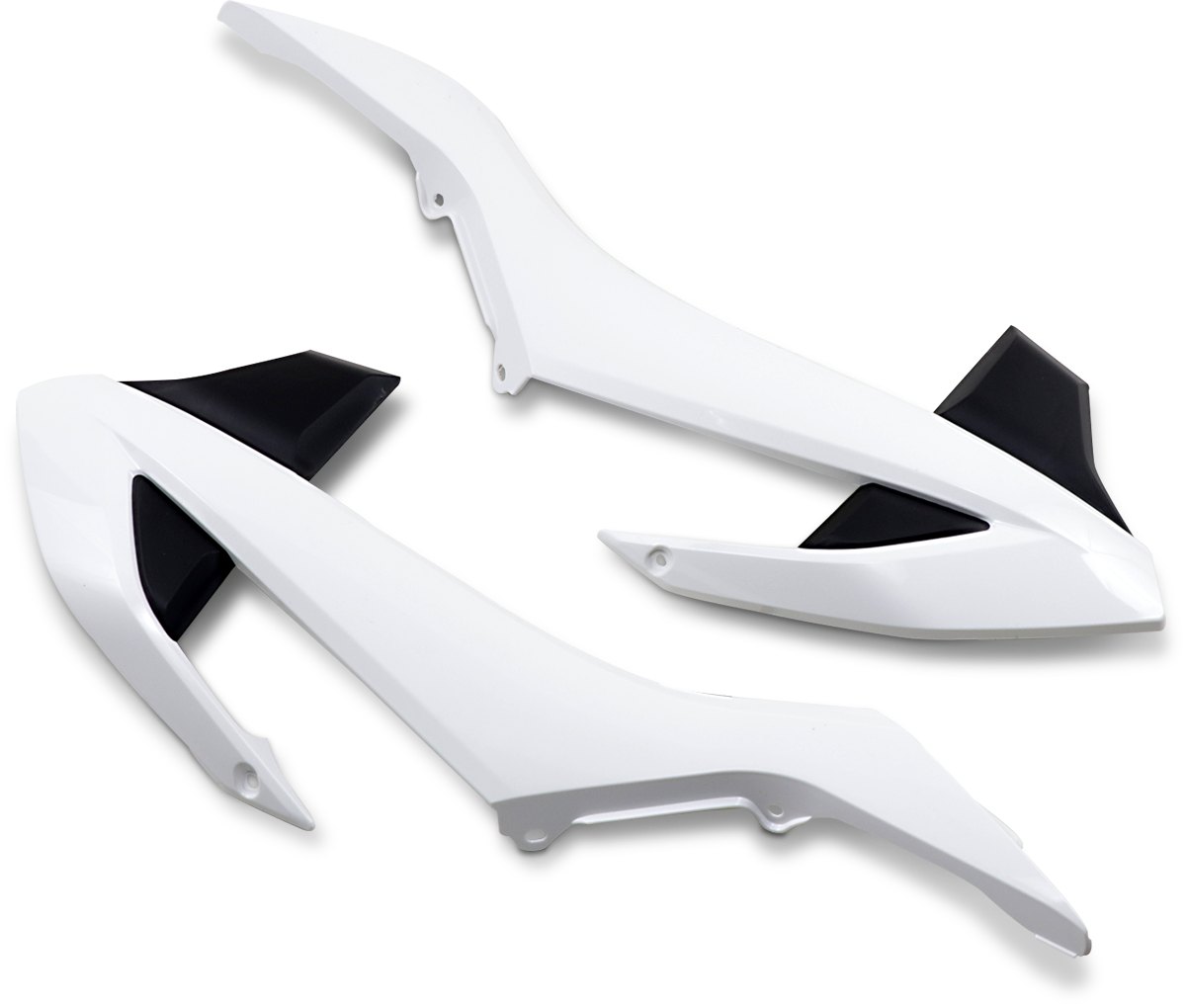 UFO Radiator Covers - OEM White/Black KT04073-999K