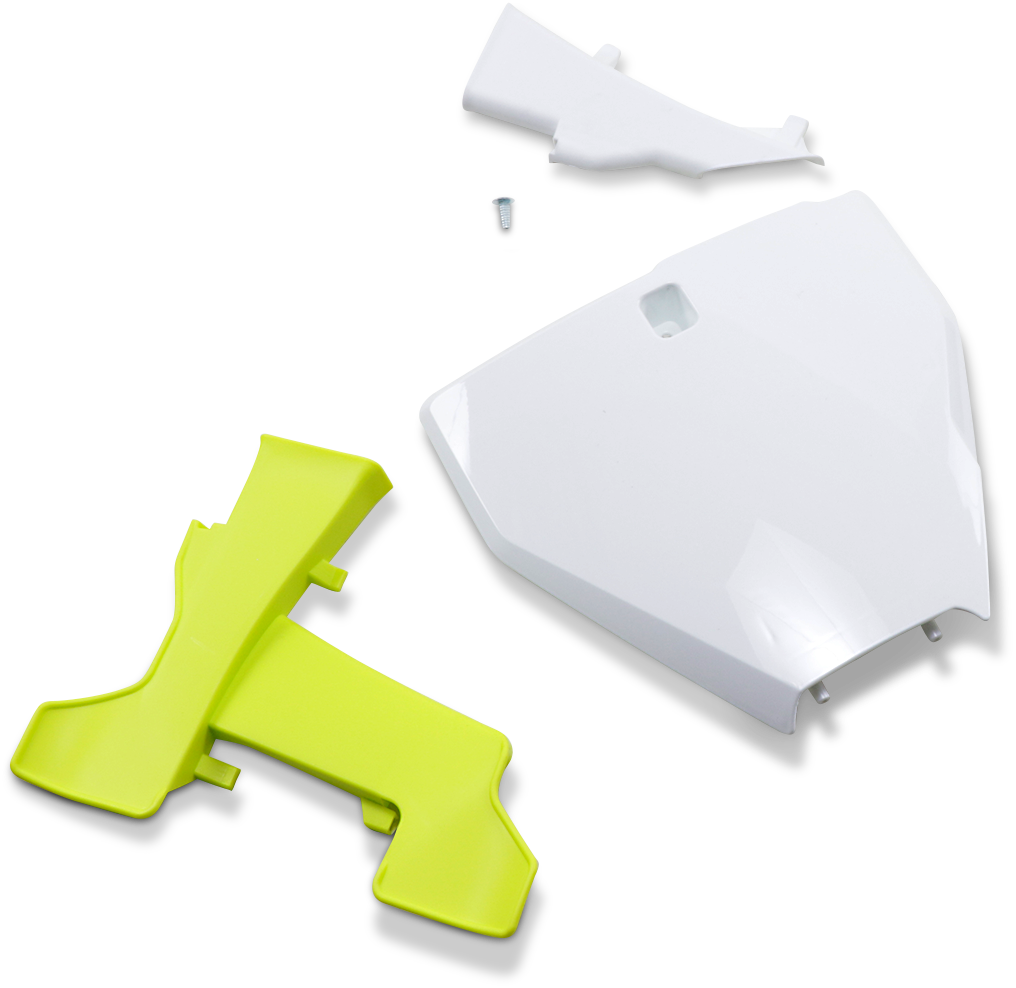 UFO Front Number Plate - With Extension - White HU03395041