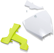 UFO Front Number Plate - With Extension - White HU03395041