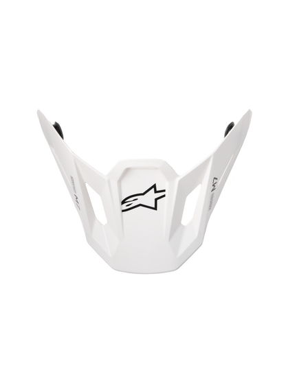 Sm7 Solid Visor Ece06 White Glossy