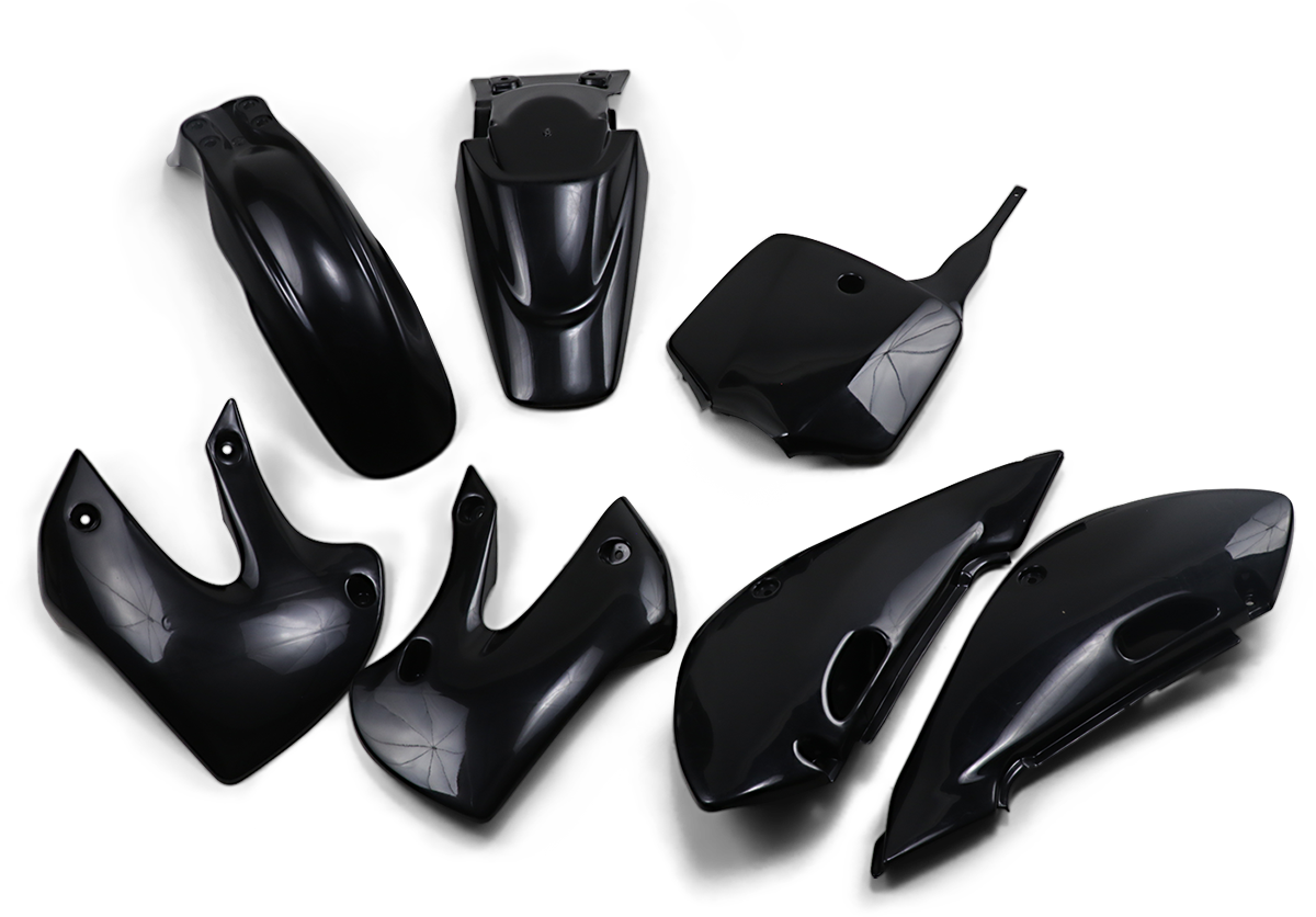 UFO Replacement Body Kit - Black - Kawasaki - KLX '02-'09 KA37002001