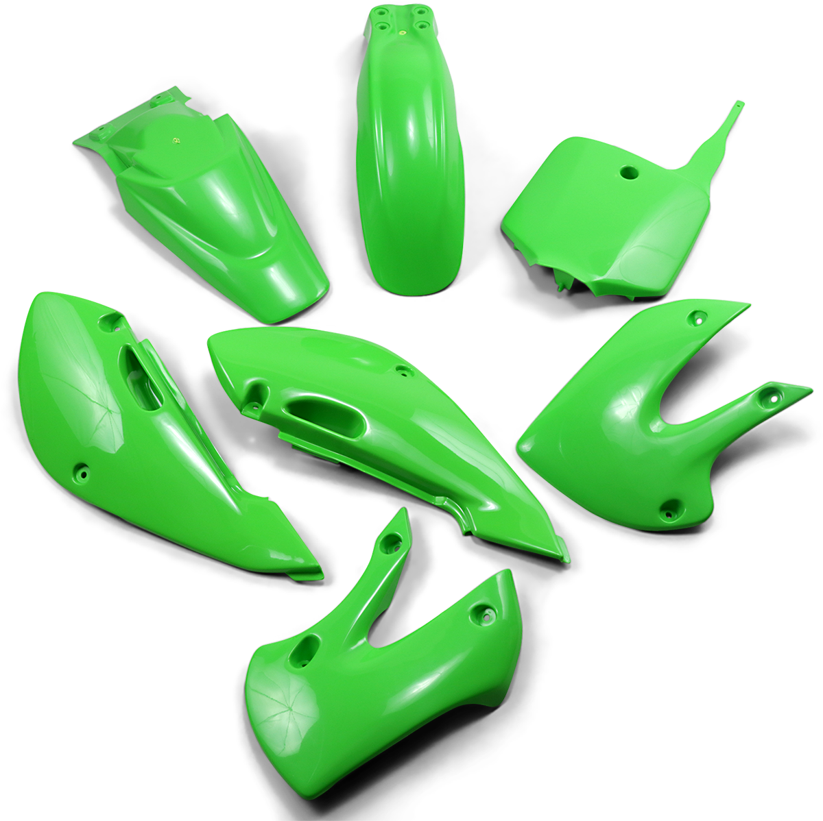 UFO Replacement Body Kit - OEM Green - Kawasaki - KLX '02-'09 KA37002026
