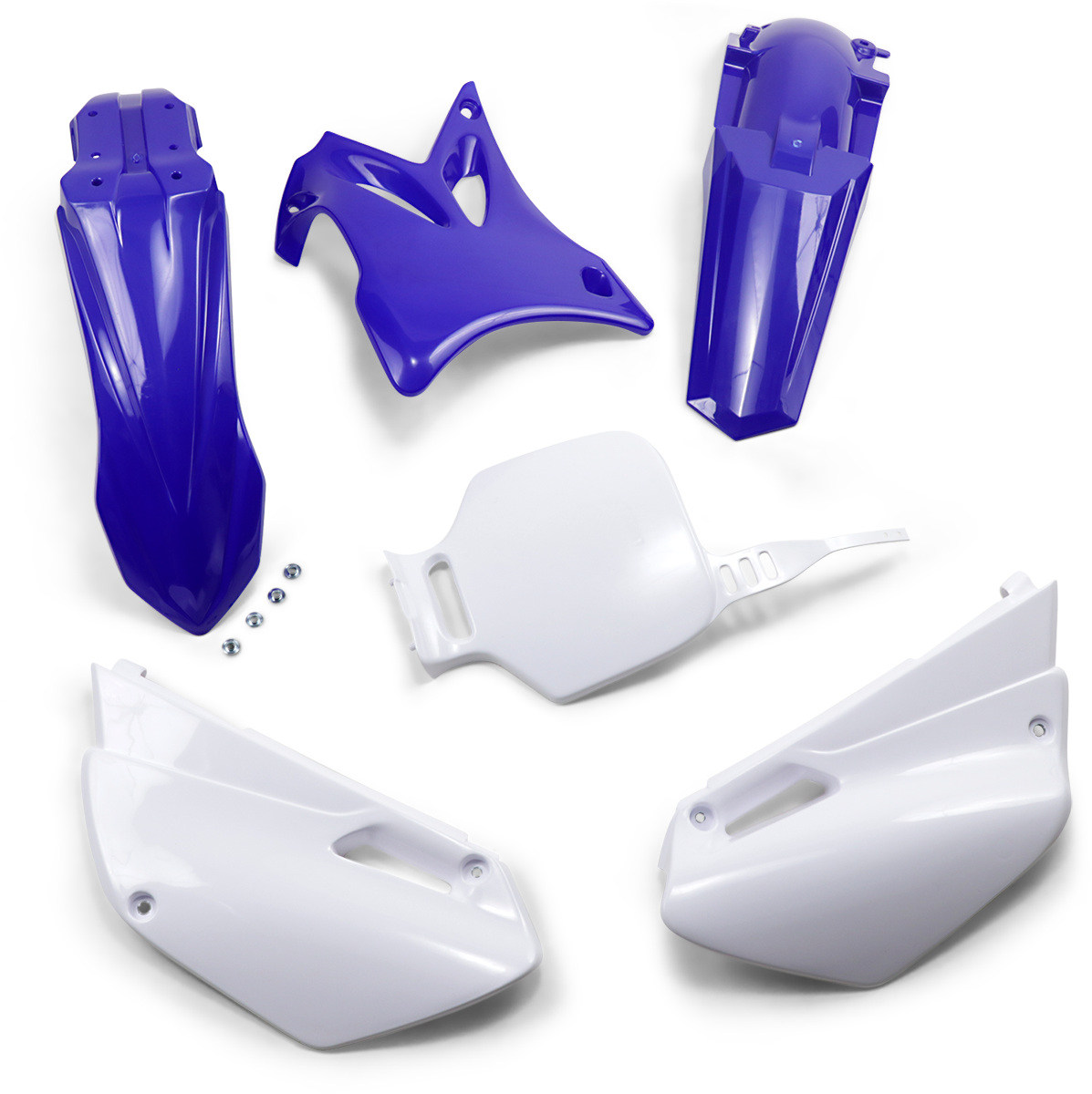 UFO Restyle Body Kit - '02-'12 OEM Blue/White - Yamaha - YZ '00-'14 YAKIT306K-999