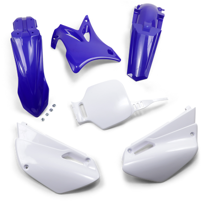 UFO Restyle Body Kit - '02-'12 OEM Blue/White - Yamaha - YZ '00-'14 YAKIT306K-999