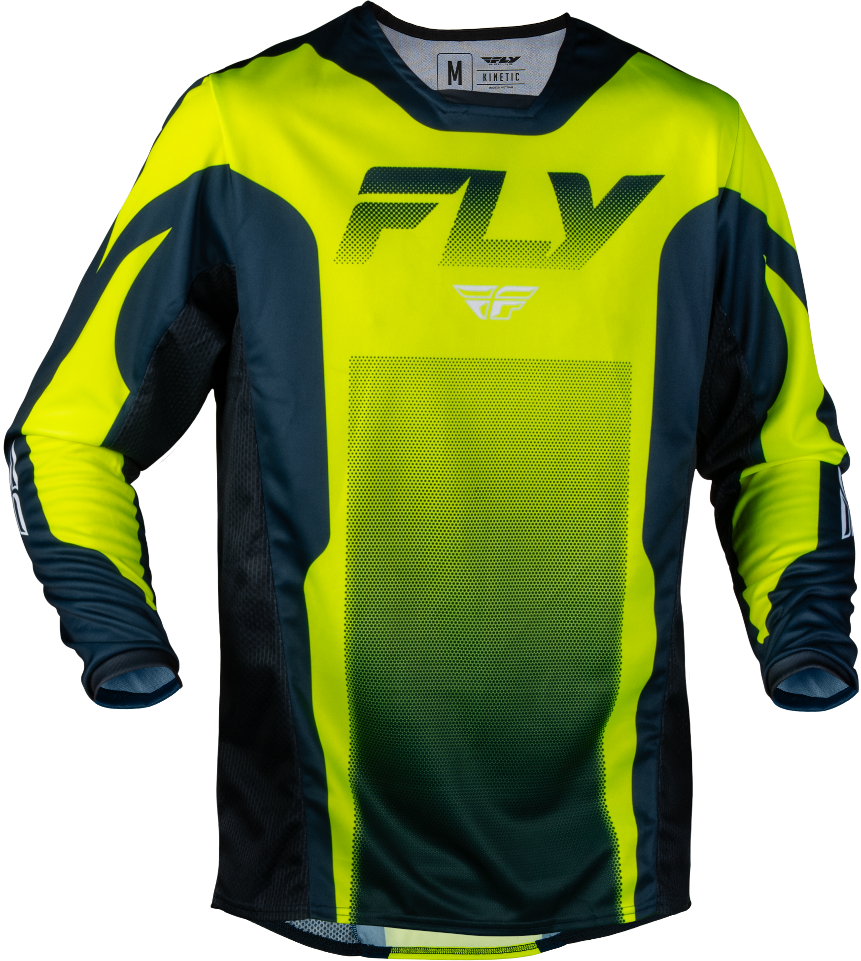 Kinetic Fade Jersey Hi Vis/Navy/White Sm