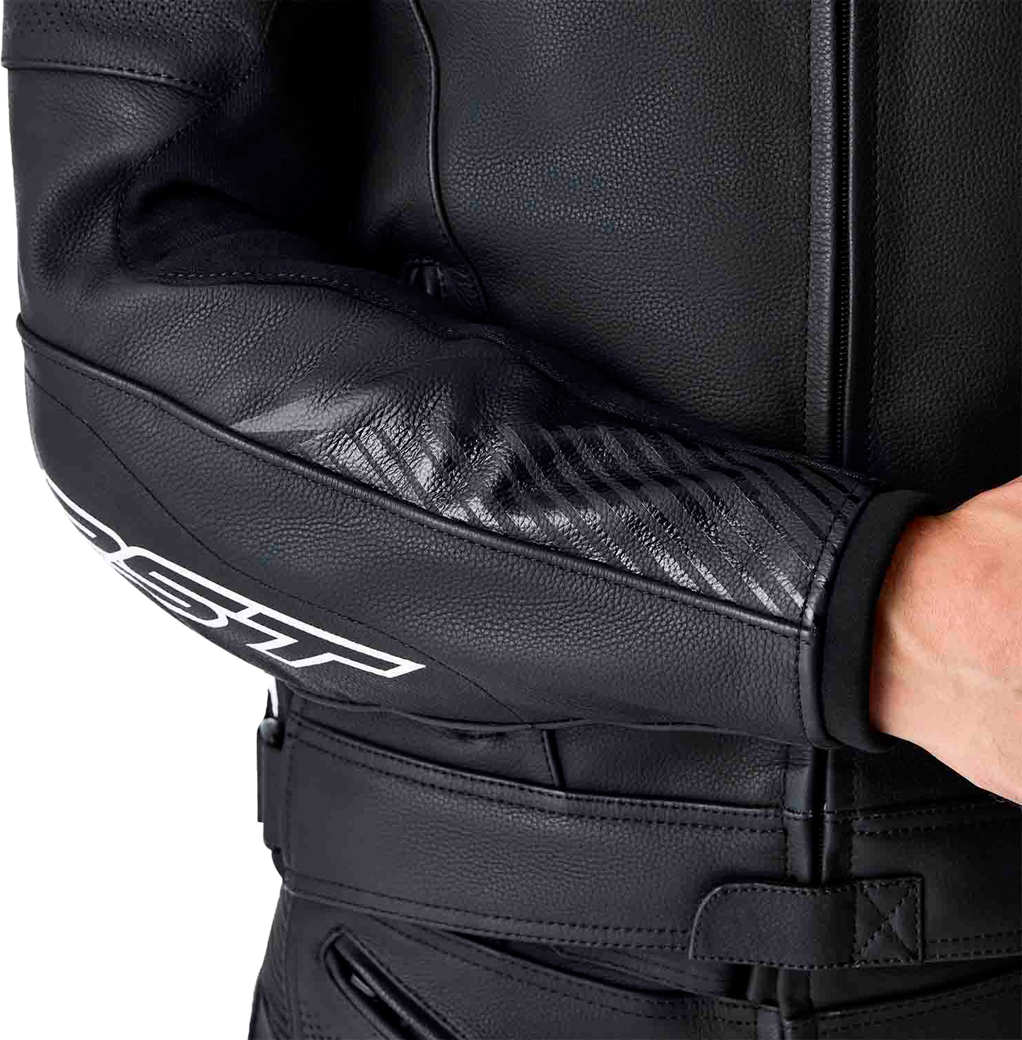 Tractech Evo D3o Jacket Blk/Whi Leather 3x