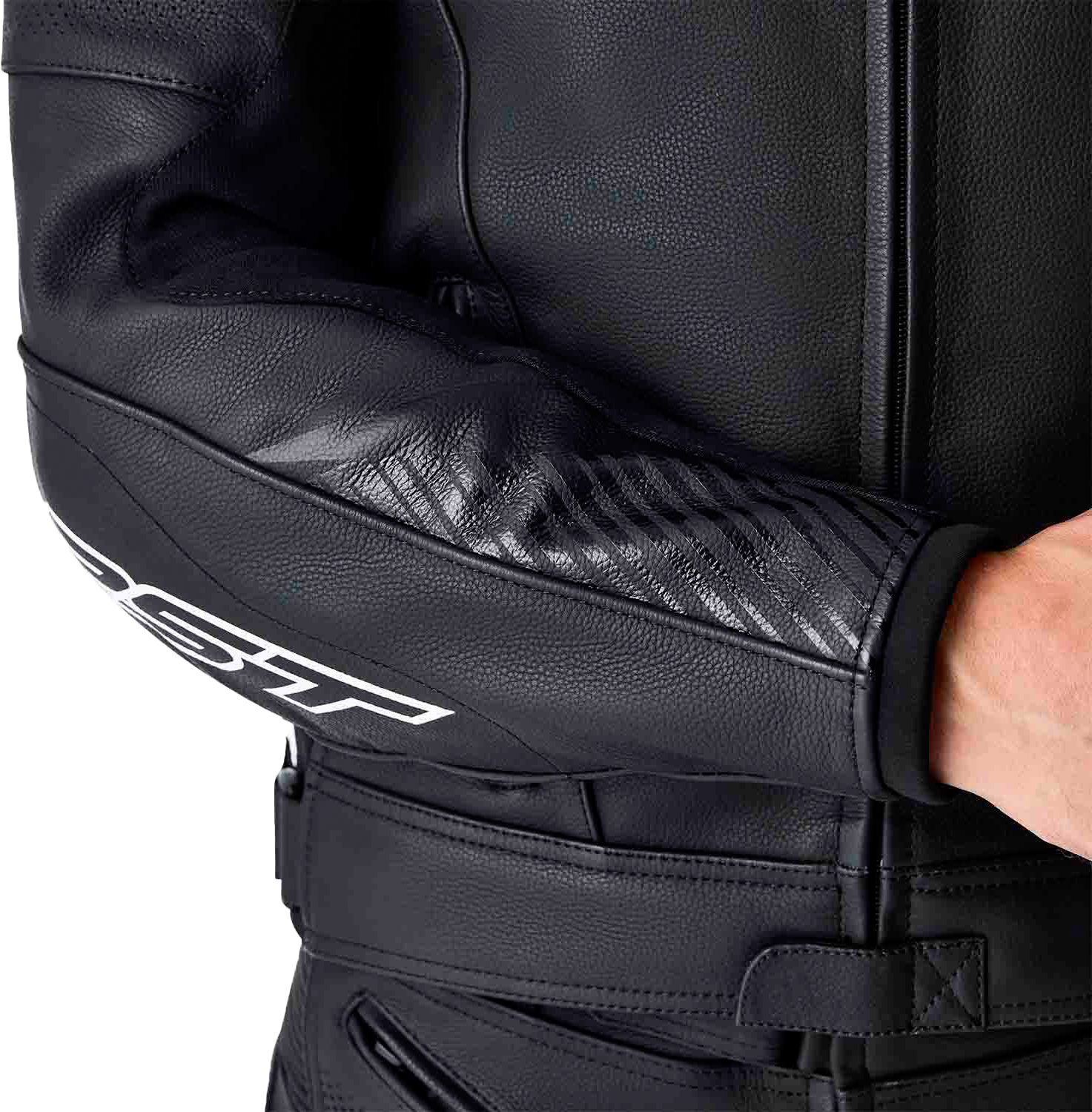 Tractech Evo D3o Jacket Blk/Whi Leather 3x
