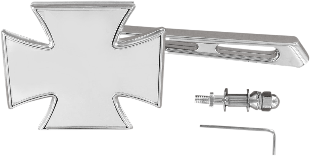 DRAG SPECIALTIES Mirror - Side View - Maltese - Chrome - Air-Glide Stem - Each 60-6009-BC