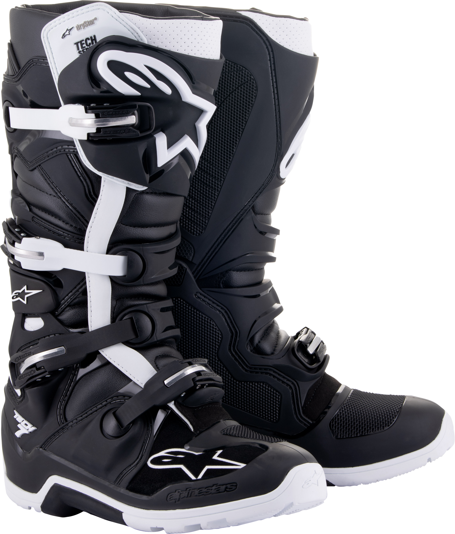 Tech 7 Enduro Drystar Boots Black/White Sz 16
